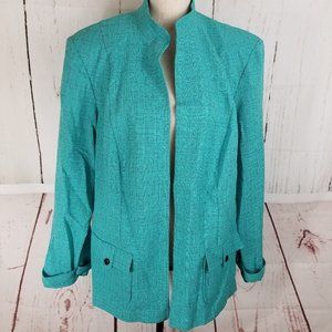 Perceptions Open Front Jacket Blazer Sz 18W